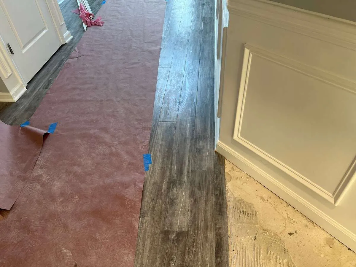 Completed marble shower restoration in Gulf Park Estates